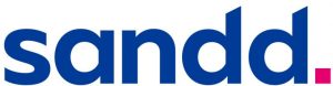 Blauw logo van Sandd postbedrijf.